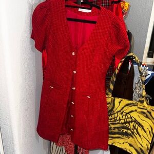 Lush Red Mini Dress